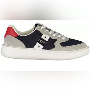 Blauer Men's Navy, Gray, and Red Sneakers